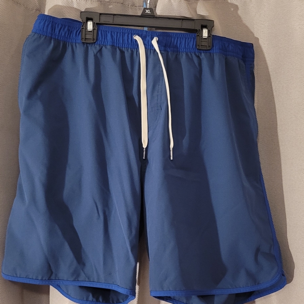 Fair Harbor Navy Swim Shorts with Pocket